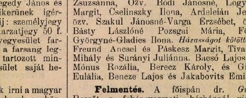 “Freund Ancsel és Páskesz Margit” — Anschel Freund’s marriage in the Szatmár civil-register column, February 1911.