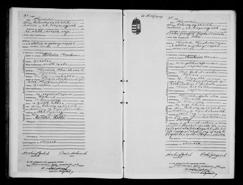 The birth of Chana’s sister Bella Rivka (“Aurelia”), Kisvárda, 17 March 1905.